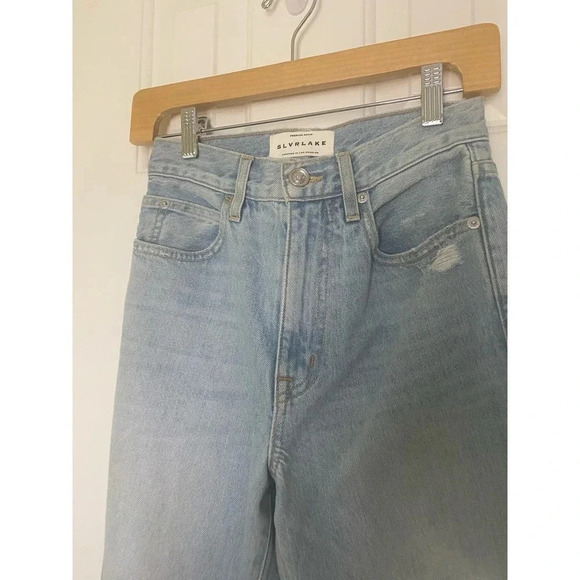 SLVRLAKE London Crop Jeans in Broken Dreams Size 24 - Picture 8 of 13